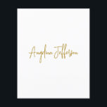 Calligraphy Professional Elegant Gold Colour Flyer<br><div class="desc">This product was very good and I love how easy it is for customise design. The design was very simple so I'm very pleased when I create.</div>