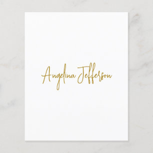 Calligraphy Professional Elegant Gold Colour Flyer