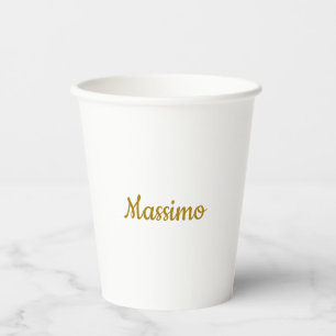 Calligraphy Professional Elegant Gold Colour Paper Cups
