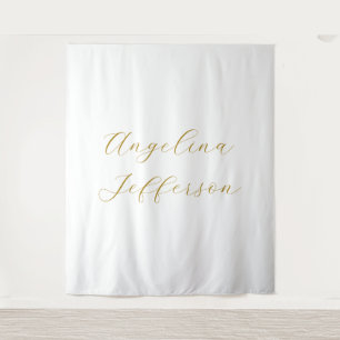 Calligraphy Professional Elegant Gold Colour Tapestry