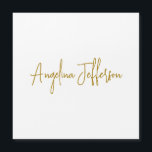 Calligraphy Professional Gold Colour Magnetic Card<br><div class="desc">This product was very good and I love how easy it is for customise design. The design was very simple so I'm very pleased when I create.</div>