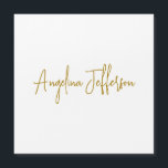 Calligraphy Professional Gold Colour Magnetic Card<br><div class="desc">This product was very good and I love how easy it is for customise design. The design was very simple so I'm very pleased when I create.</div>