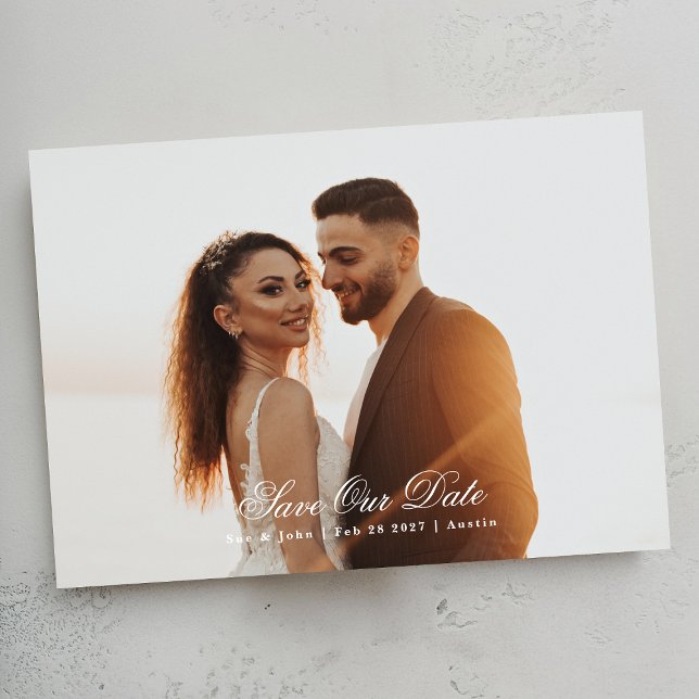 Calligraphy Save the Date Photo (Creator Uploaded)