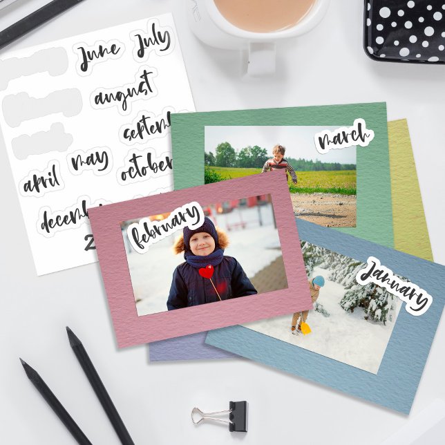 Calligraphy Script Black Months of the Year (Creator Uploaded)