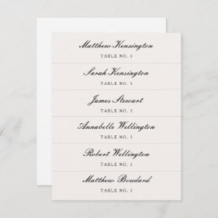 Calligraphy Script Custom Name Wedding Place Cards