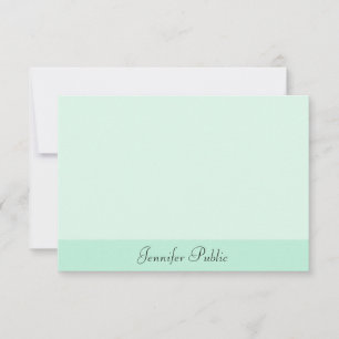Calligraphy Script Mint Green Template Elegant