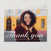 calligraphy script modern thank you graduation