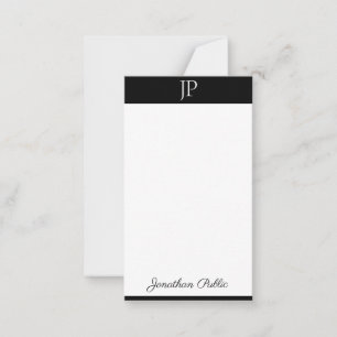 Calligraphy Script Monogrammed Simple Template