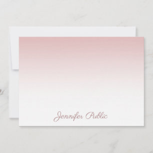 Calligraphy Script Name Elegant Rose Gold Template