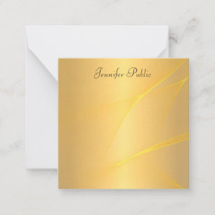 Calligraphy Script Name Gold Glamourous Background Card