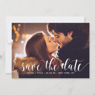 Calligraphy Script Save the Date Announcement II