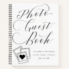 Calligraphy Script Wedding Photo Guest Book