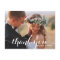 CALLIGRAPHY SCRIPT WEDDING THANK YOU POSTCARD