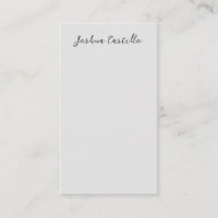 Calligraphy Simple Grey Professional Name