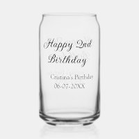 calligraphy simple minimal happy 2nd birthday