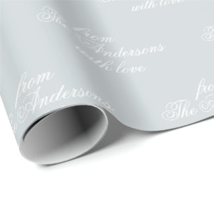 Calligraphy Simple Modern Elegant Custom Wrapping Paper