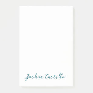 Calligraphy Simple Plain Professional Name Post-it Notes