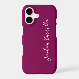 Calligraphy Simple Wine Color Professional Name