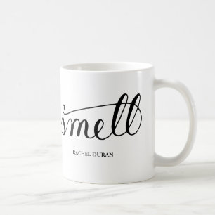 calligraphy smell coffee mug