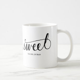calligraphy sweet coffee mug