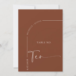 Calligraphy Table   Wedding Table Cards