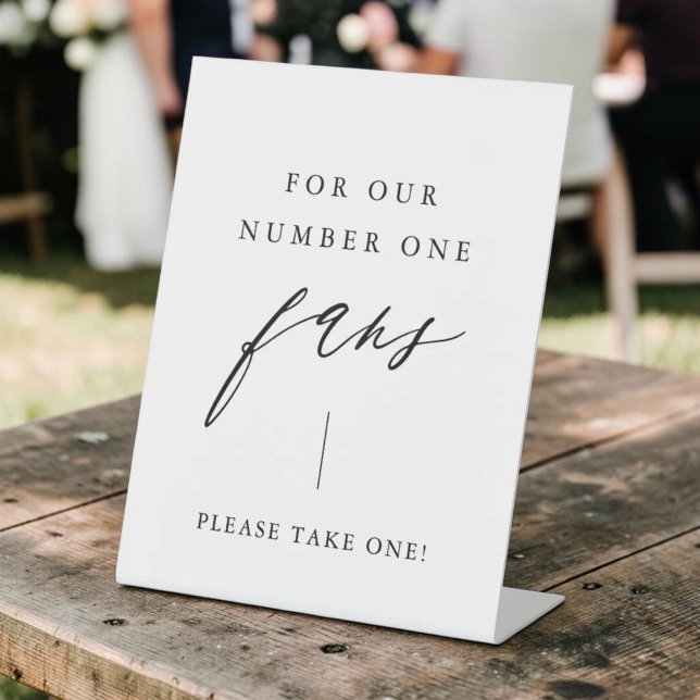Calligraphy Take a Fan Wedding Fan Sign (Creator Uploaded)