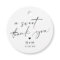 Calligraphy Thank You Heart Wedding Favour Tags
