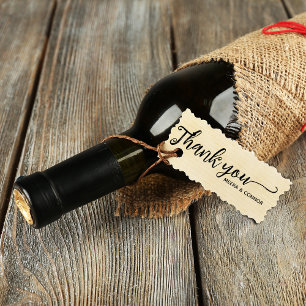 Calligraphy Thank You Wedding Self-inking Stamp