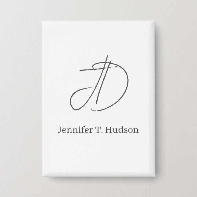 Calligraphy trendy classical monogram  (Front)