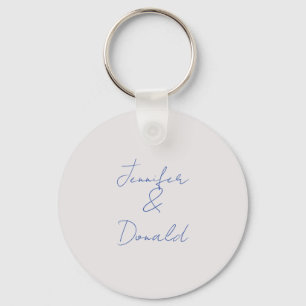Calligraphy trendy classical plain personal names key ring