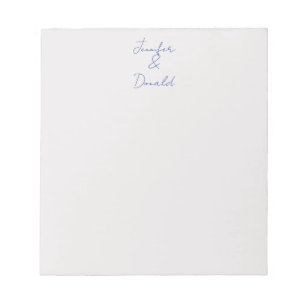 Calligraphy trendy classical plain personal names notepad