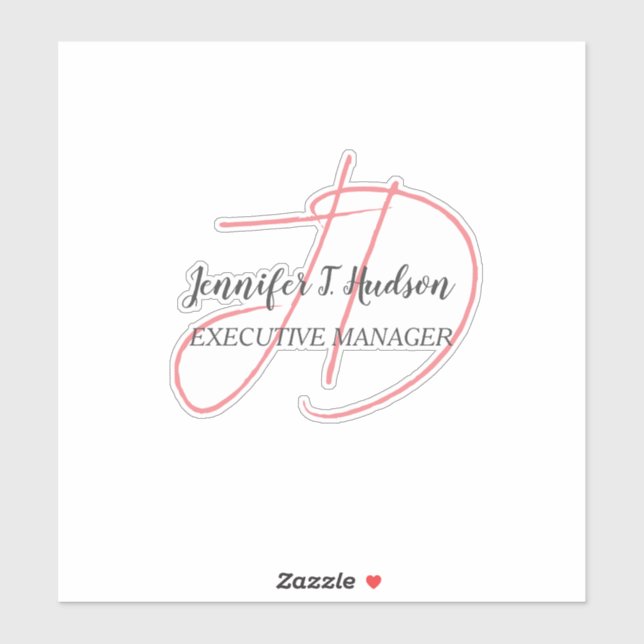 Calligraphy trendy classical script monogram (Sheet)