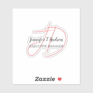Calligraphy trendy classical script monogram