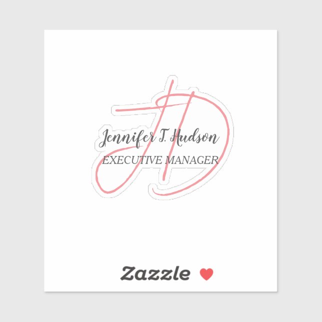 Calligraphy trendy classical script monogram (Sheet)