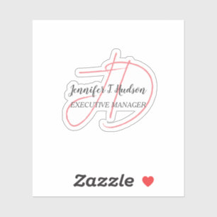 Calligraphy trendy classical script monogram