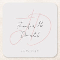 Calligraphy trendy classical script monogram