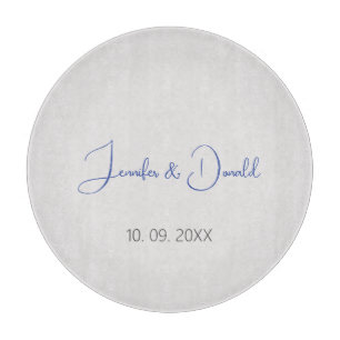 Calligraphy trendy classical script plain personal cutting board