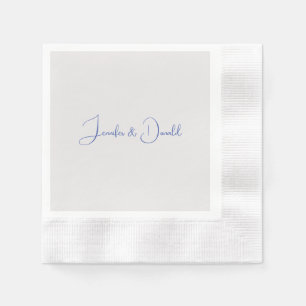 Calligraphy trendy classical script plain personal napkin