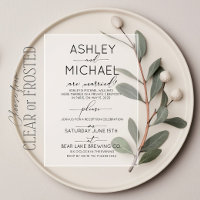Calligraphy Typography Reception Only Wedding