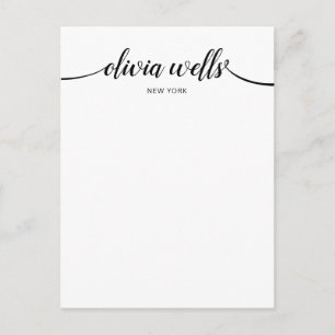 Calligraphy Typopography Postcard