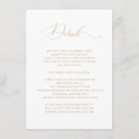 Calligraphy Wedding Fairy Tale Details Faux Gold