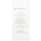 Calligraphy Wedding Menu | Gold