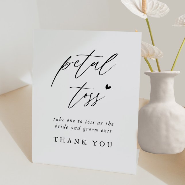 Calligraphy Wedding Petal Toss Send Off Sign (Creator Uploaded)
