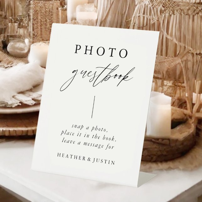 Calligraphy Wedding Photo Guestbook Sign (Creator Uploaded)