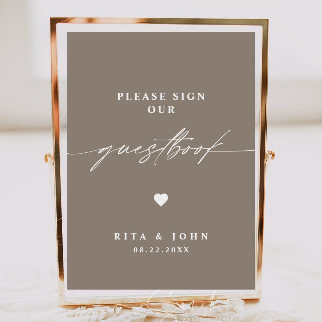 Calligraphy Wedding Please Sign Our Guestbook Sign (Creator Uploaded)