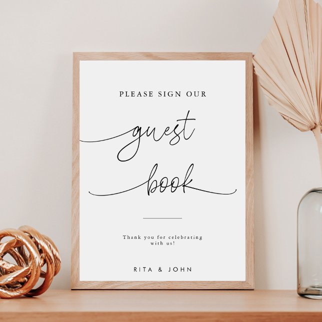 Calligraphy Wedding Please Sign Our Guestbook Sign (Creator Uploaded)