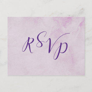 Calligraphy wedding rsvp reply card + entrees