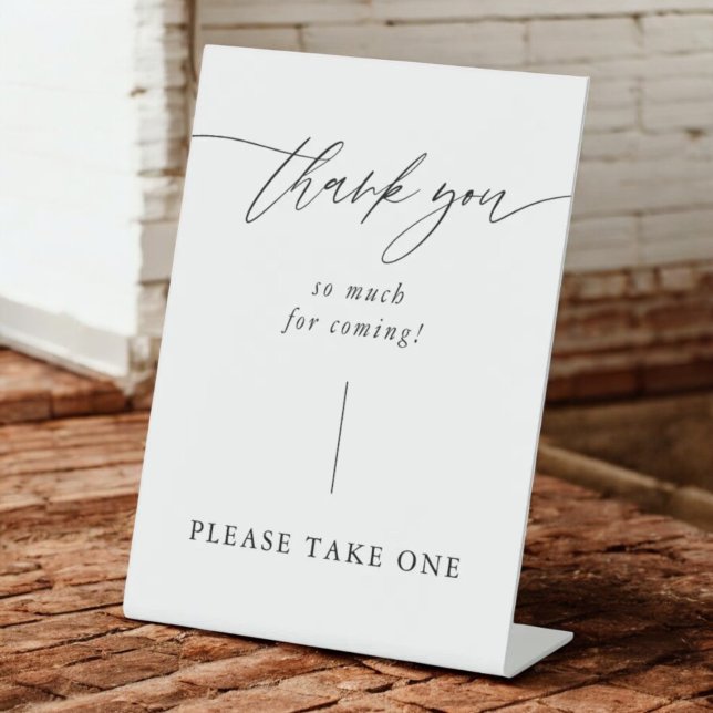 Calligraphy Wedding Thank You For Coming Sign (Creator Uploaded)