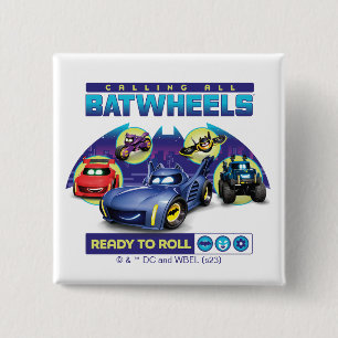 Calling all Batwheels™ - Ready to Roll 15 Cm Square Badge