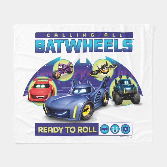 Calling all Batwheels™ - Ready to Roll Fleece Blanket (Front (Horizontal))
